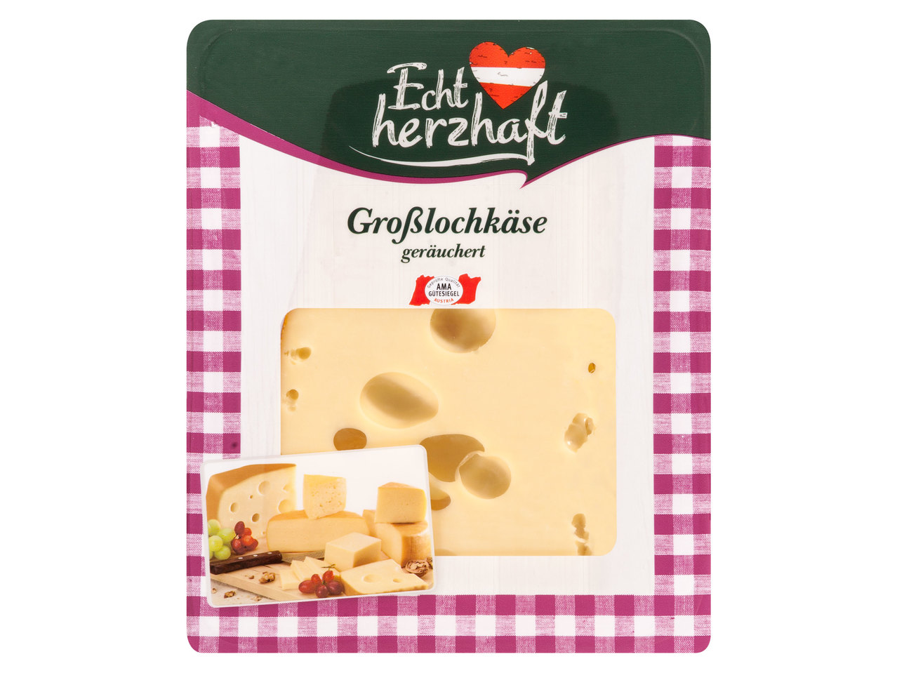 ECHT HERZHAFT Großlochkäse