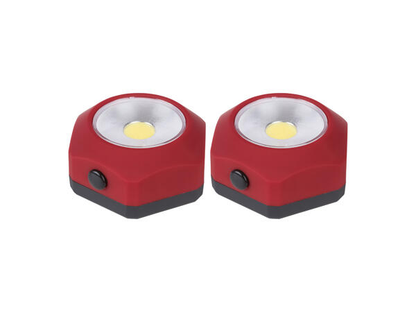 PRACOVNÍ COB LED SVÍTILNA KULATÁ – 2 KUSY / OBDÉLNÍKOVÁ