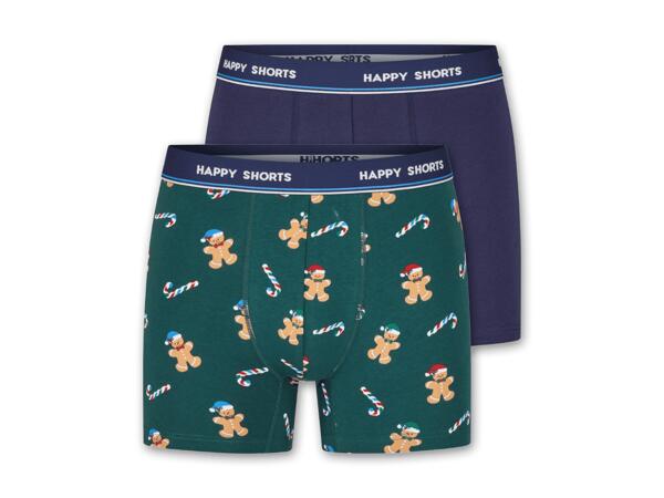 Damen Slips, 4 Stück/Herren Boxershorts, 2 Stück