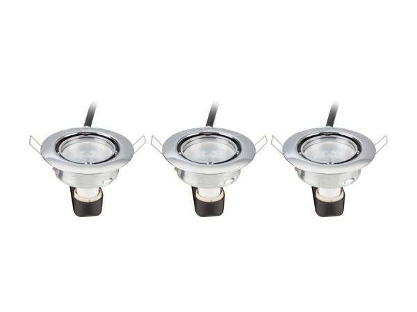 LIVARNO LUX(R) LED-indbygnings-spot 3-pak