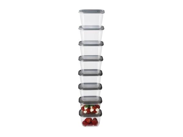 Silvercrest 1L Food Storage Containers - 8 Pack