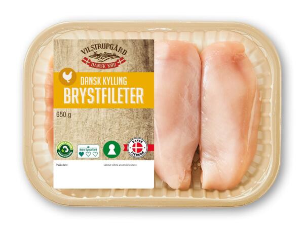 VILSTRUPGÅRD Dansk kyllingebrystfilet eller hele lår med ryg