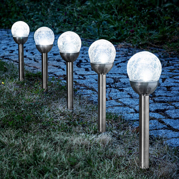 LED-Solar-Leuchten 5er