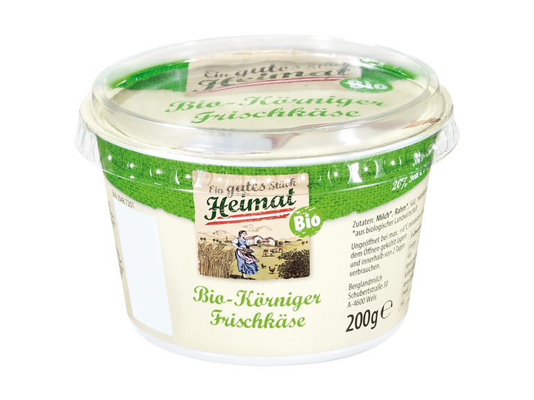 EIN GUTES STÜCK HEIMAT Bio-Körniger Frischkäse