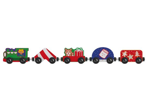 Wooden Christmas Train Set