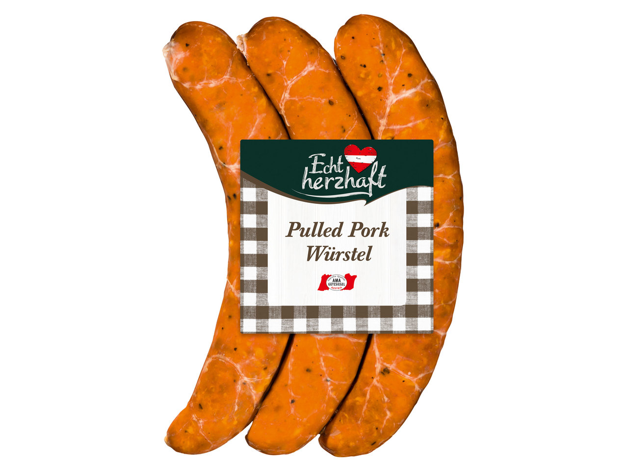 ECHT HERZHAFT Pulled Pork Würstel