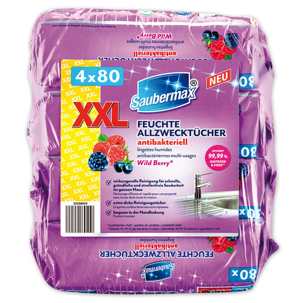 Feuchte Allzwecktücher XXL