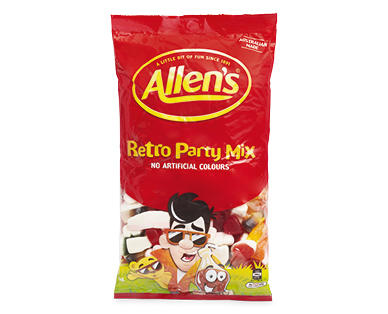 Allen's Retro Party Mix, Jelly Beans or Party Mix 1kg
