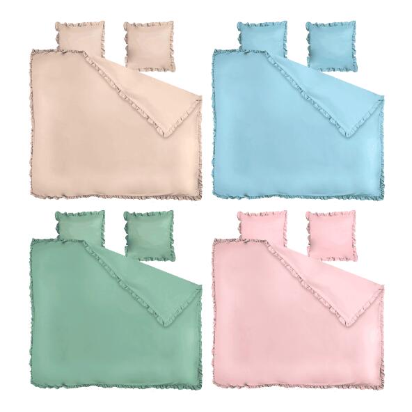 NOVITESSE(R) 				Housse de couette en satin, 2 pers.