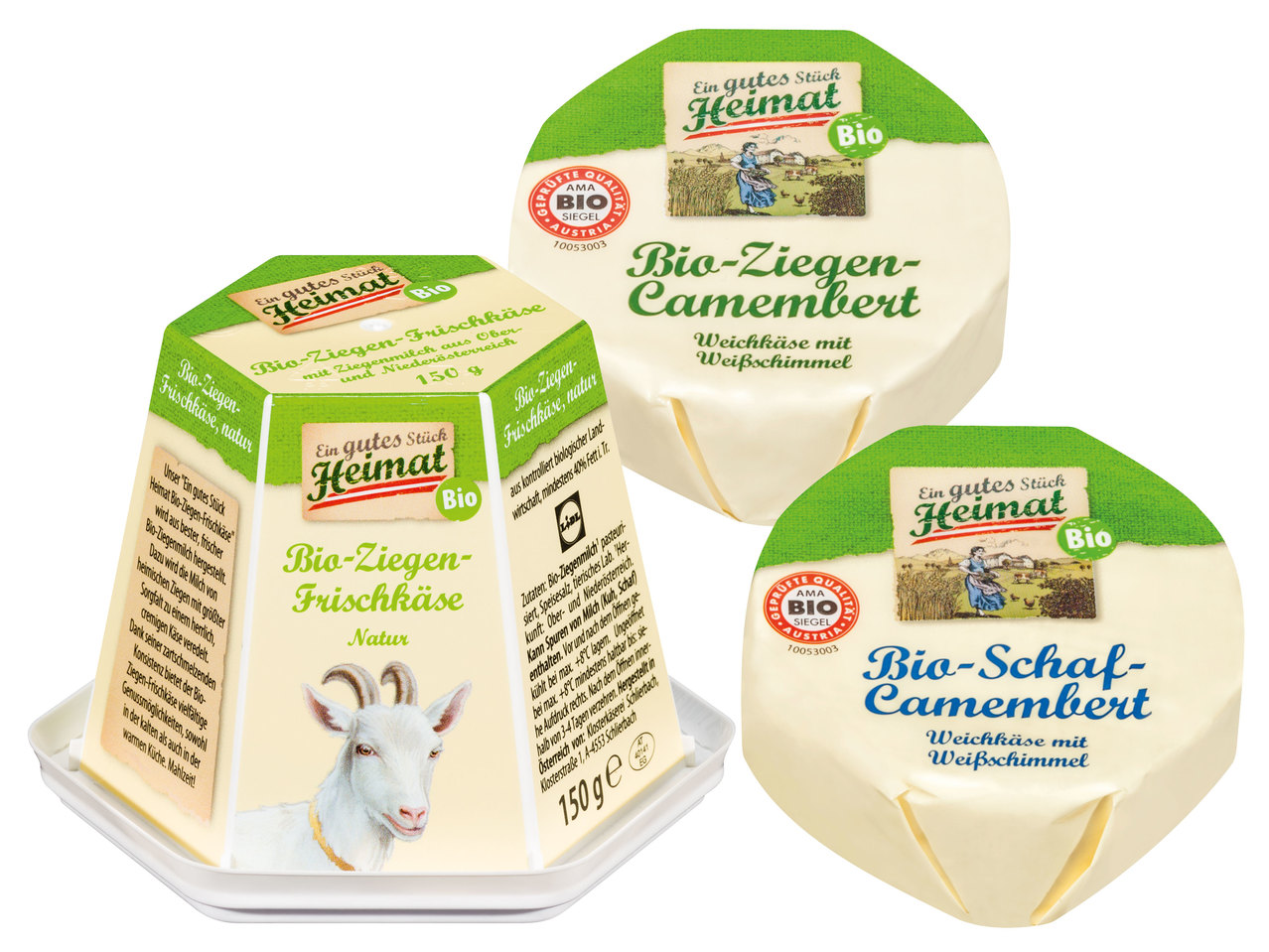 EIN GUTES STÜCK HEIMAT Bio-Schafskäse oder Ziegenkäse-Spezialität