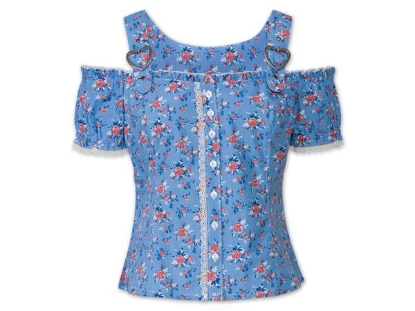 Damen Trachtenbluse
