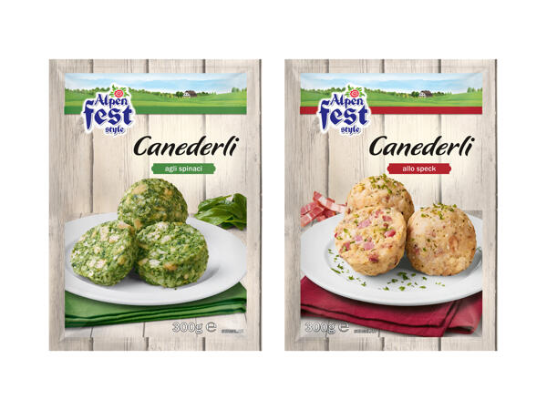 Canederli - Dumplings with Speck or Spinach