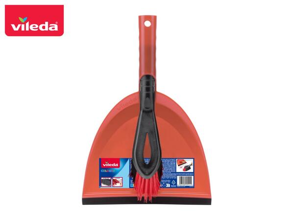 Vileda Dustpan & Brush - Red
