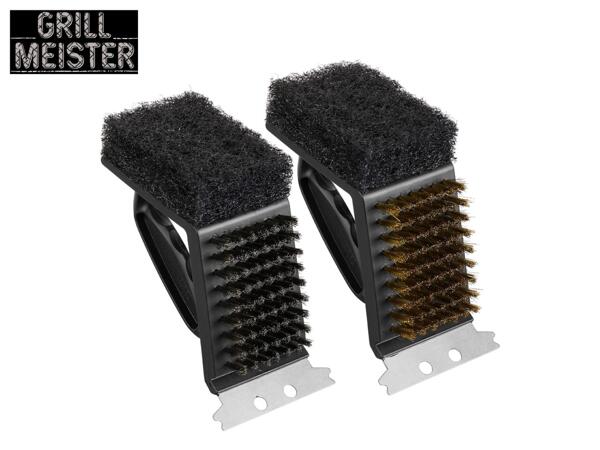 Grillmeister 3-In-1 Barbecue Brush - Set of 2