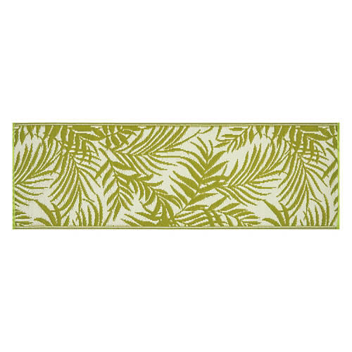 2' x 6' Reversible Indoor/Outdoor Runner - Green Leaves