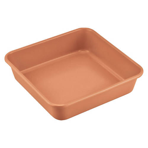 Mini Aluminized Steel Bakeware - Square Tin, Pastel Red
