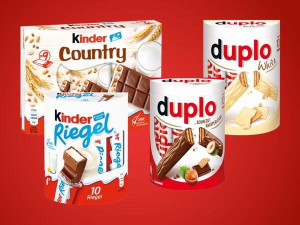 Riegel, Country oder Duplo
