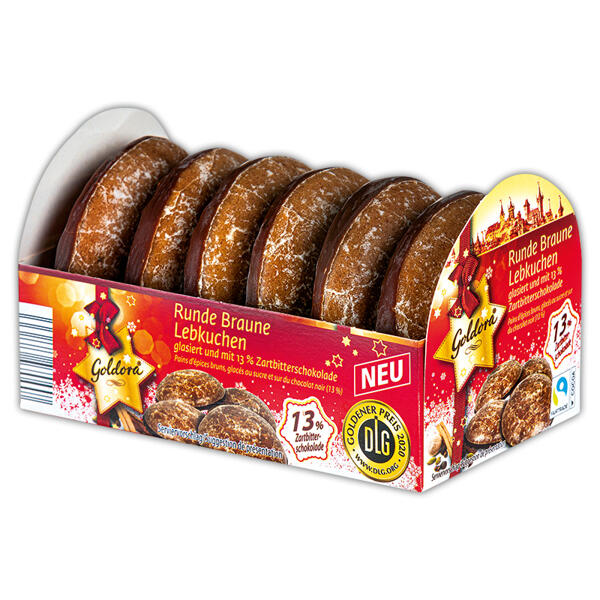 Runde braune Lebkuchen