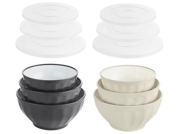 Skålar med lock, 3-pack
