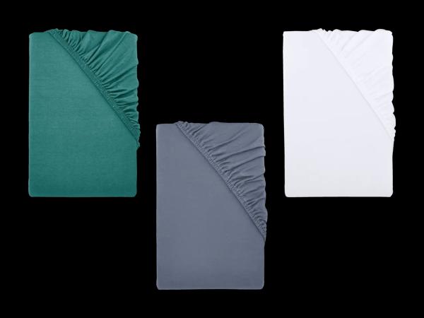 Jersey-Spannleintuch, ca. 90-100 x 200 cm