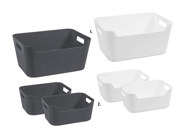 Boîte de rangement/set de boîtes de rangement, 2 pièces