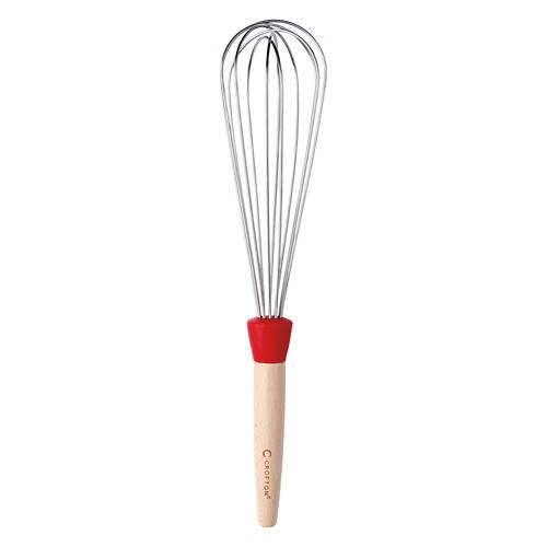 Beechwood & Silicone Whisk, Whisk Red