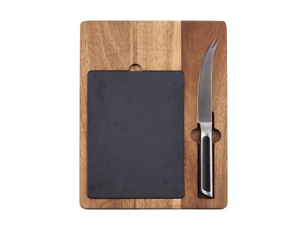 Planche à découper avec couteau à fromage