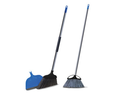 Easy Home 3-Pack Indoor and Outdoor Brooms With Dustpan