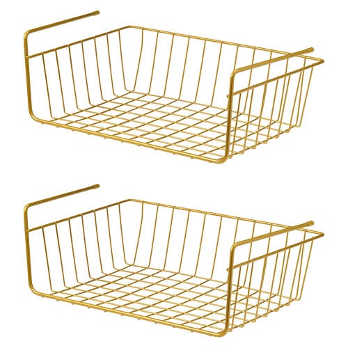 2 Pack Under Shelf, Gold