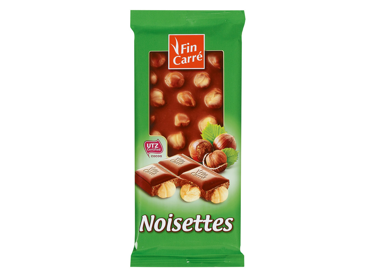 Melkchocolade met hele hazelnoten
