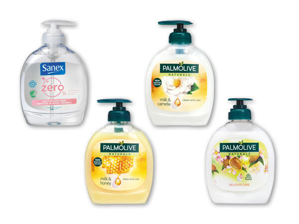Palmolive og Sanex Zero håndsæbe