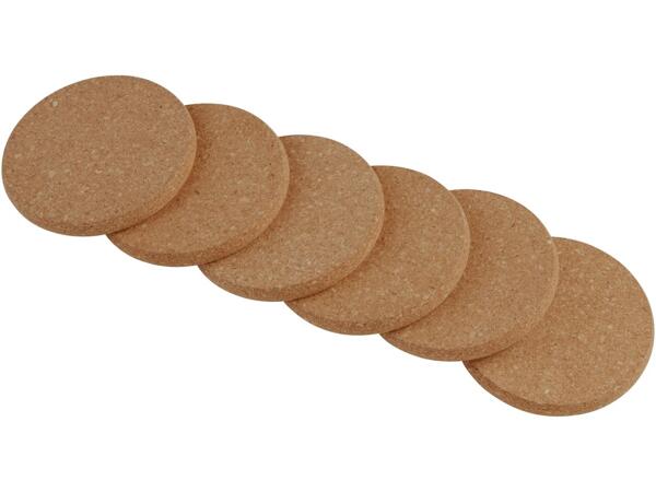 Cork mat set, 2, 3 or 6 pieces