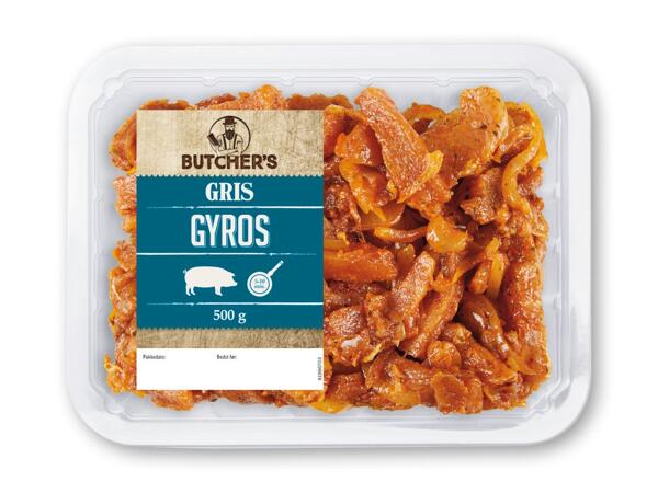 Fersk gyros eller græskinspireret farsbrød