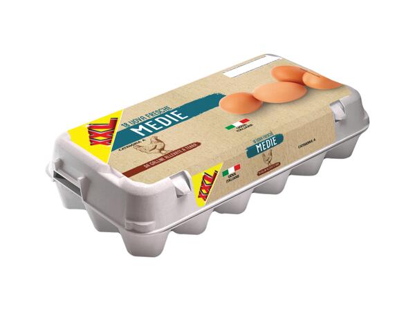18 medium barn eggs
