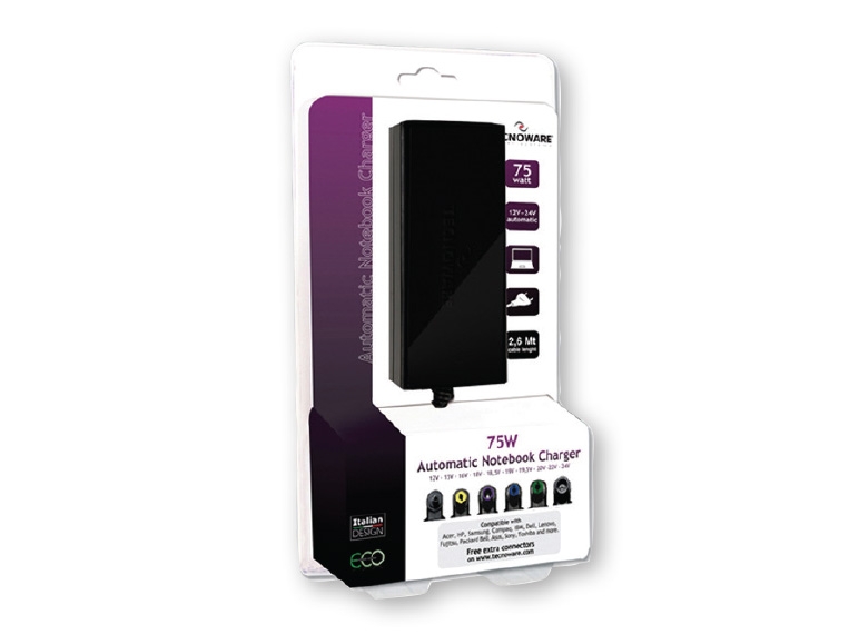 TECNOWARE(R) Tecno Universal Laptop Charger