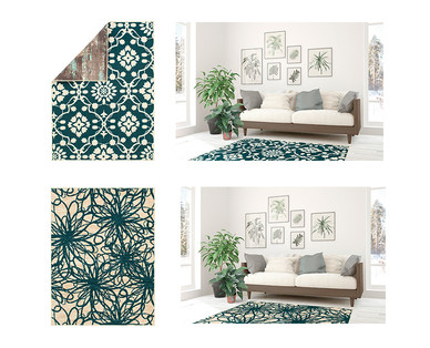 Huntington Home 5' x 7' Printed Reversible Area Rug