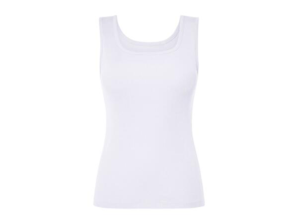 Esmara Ladies' Vest - 2 Pack - White