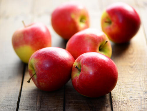 Pommes bicolores