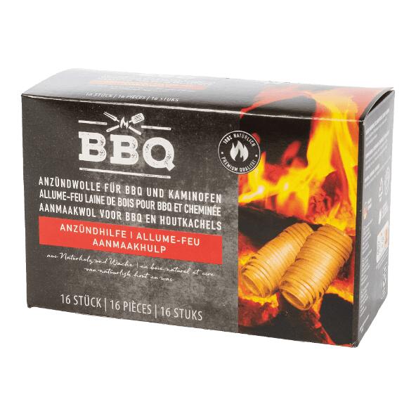 BBQ(R) 				Houtwolaanmaakblokjes, 16 st.