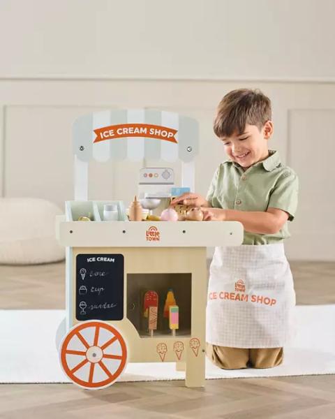 Wooden Ice Cream Cart