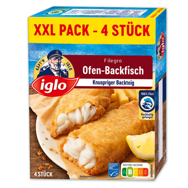 Backfisch-Stäbchen / Filegro XXL