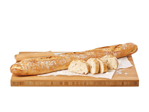 Baguette bio cuite au four à pierre