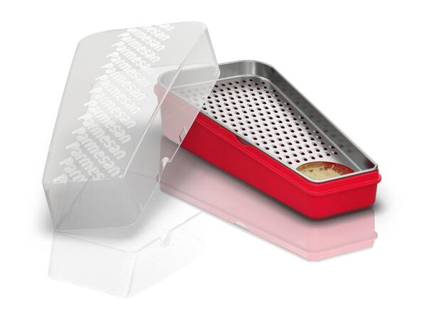 Ernesto Tomato & Mozzarella Slicer / Parmesan Container with Grater / Stainless Steel Colander