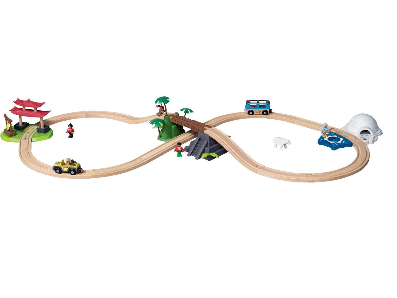 PLAYTIVE JUNIOR Around the World Adventure Railway Set