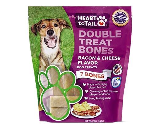 Heart to Tail 
 Double Treat Bones Bacon & Cheese or Chicken