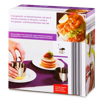 Moules pour entrée ou dessert, 4 pcs