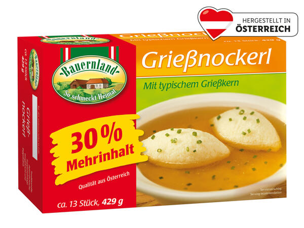 Bauernland Grießnockerl