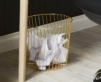 Wire Desk Accessories - Waste Bin or Pencil Cup 2pk