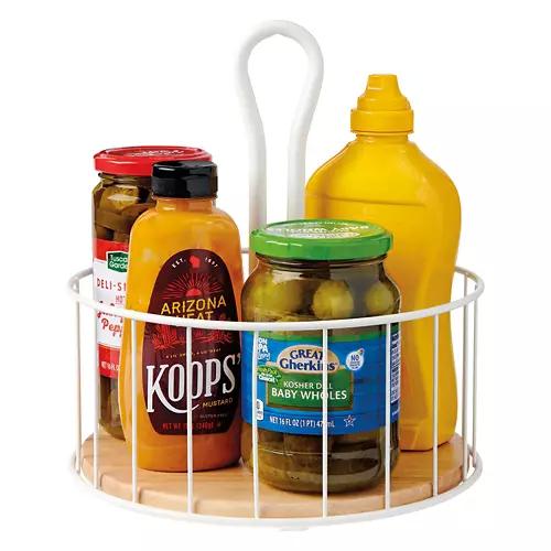 Rotating Condiment Caddy, White