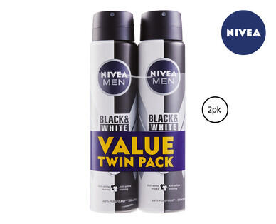 Nivea Black & White Invisible APD 2 x 150g/151g
